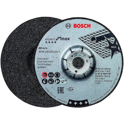 Discos desbaste Expert For Inox 76x4,0x10 mm deprimido 2608601705-000 Bosch